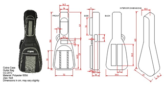 CC-2012 Bag Dimensions 